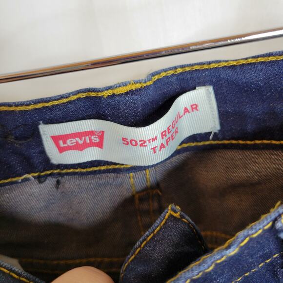 Levi's Dark Wash 502 Taper Fit, Size 14, 27x27 - Picture 4 of 9